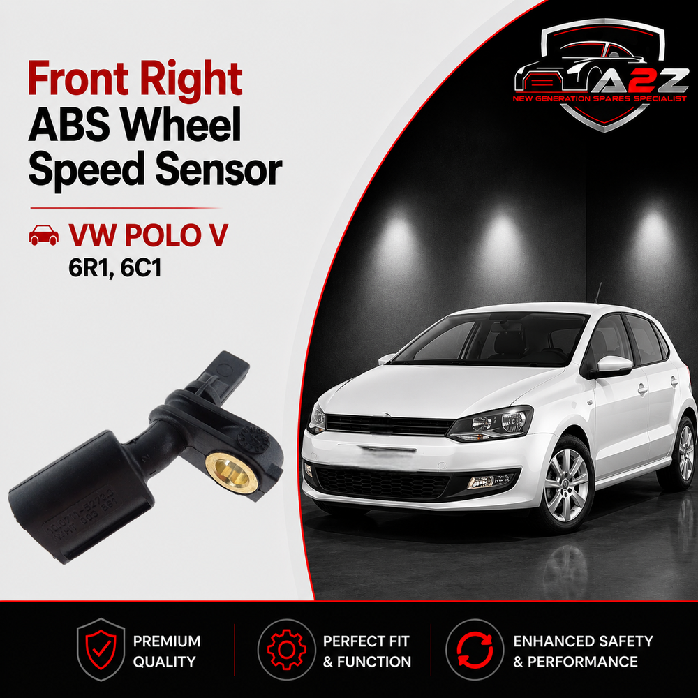 Front Right ABS Wheel Speed Sensor 6Q0927804A 6Q0927804B WHT003860 WHT003860B Compatible With VW POLO V 6R1, 6C1