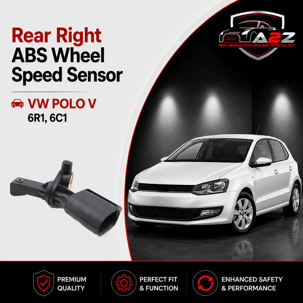 Rear Right ABS Wheel Speed Sensor 6Q0927808A 6Q0927808B WHT003862C WHT003862 Compatible With VW POLO V 6R1, 6C1