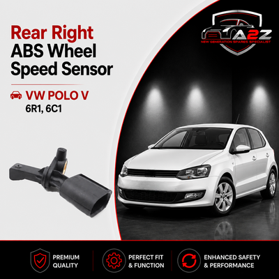 Rear Right ABS Wheel Speed Sensor 6Q0927808A 6Q0927808B WHT003862C WHT003862 Compatible With VW POLO V 6R1, 6C1
