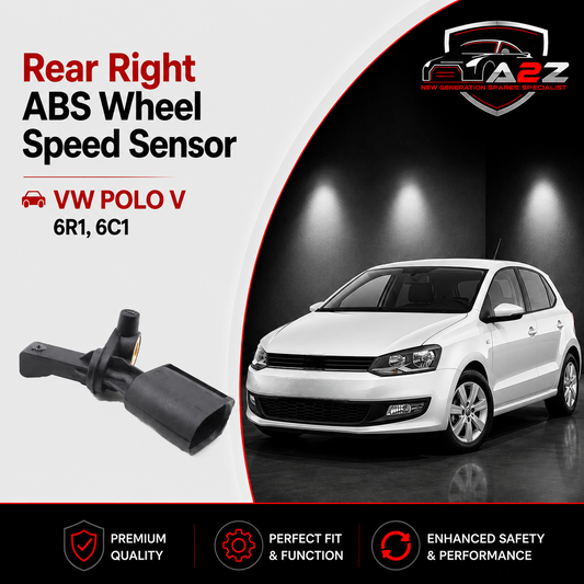 Rear Right ABS Wheel Speed Sensor 6Q0927808A 6Q0927808B WHT003862C WHT003862 Compatible With VW POLO V 6R1, 6C1