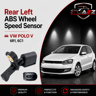 Rear Left ABS Wheel Speed Sensor 6Q0927807A 6Q0927807B WHT003863 WHT003863C Compatible With VW POLO V 6R1, 6C1