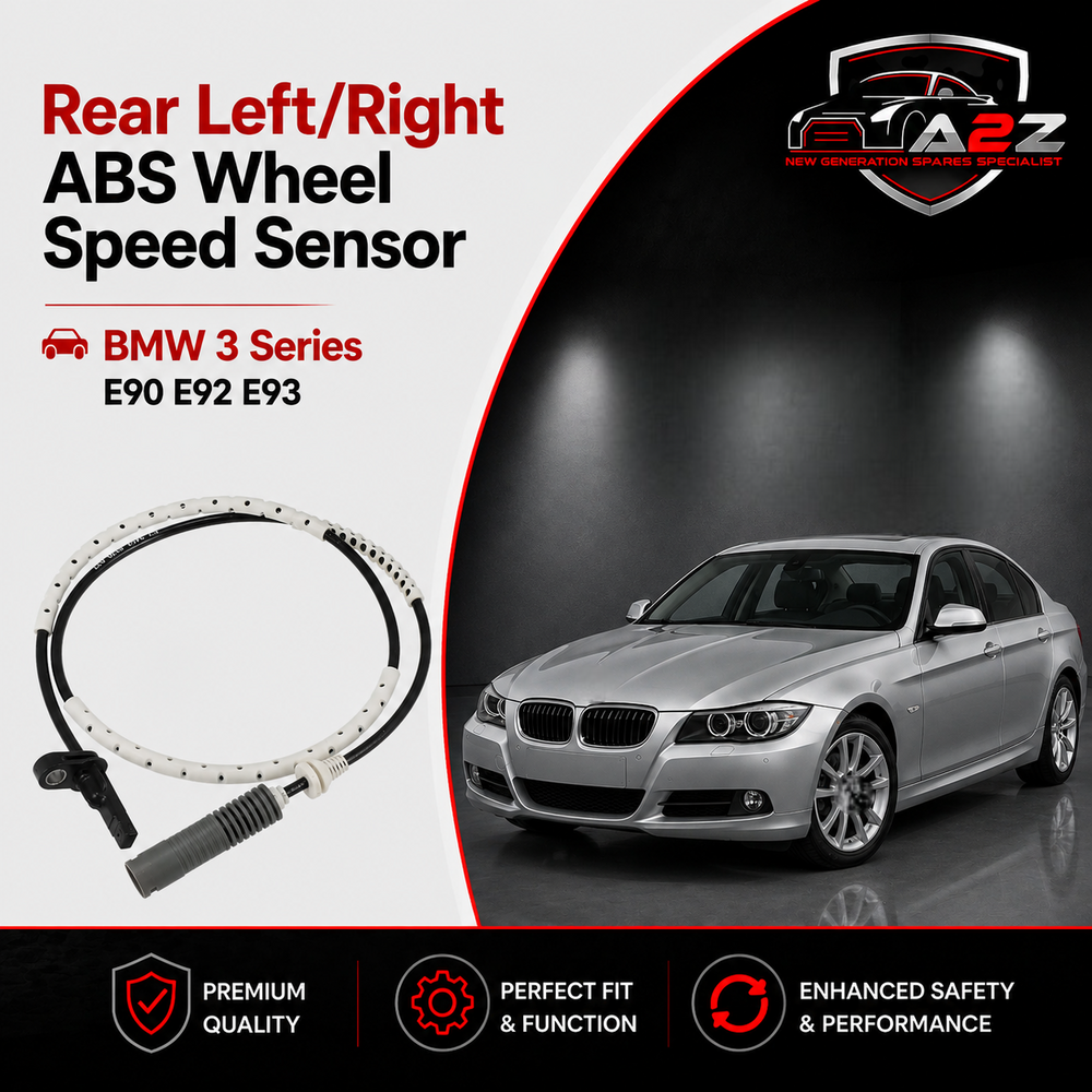 Rear Left/Right ABS Wheel Speed Sensor 34526762476 34526785022 34526870077 Compatible With BMW 3 Series E90 E92 E93