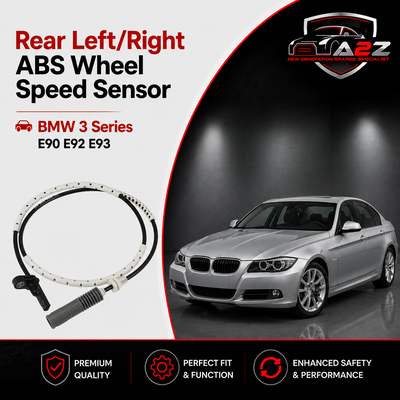 Rear Left/Right ABS Wheel Speed Sensor 34526762476 34526785022 34526870077 Compatible With BMW 3 Series E90 E92 E93