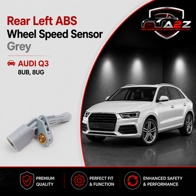 Rear Left ABS Wheel Speed Sensor Grey 1K0927807A WHT003859A WHT003859B 1K0927807 WHT003859 Compatible With AUDI Q3 8UB, 8UG