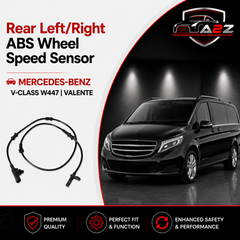 Rear Left/Right ABS Wheel Speed Sensor 4479050101 4479051503 4479056802 4479059501 A4479050101 A4479059501 A4479051503 A4479056802 Compatible With MERCEDES-BENZ V-CLASS W447 | VALENTE