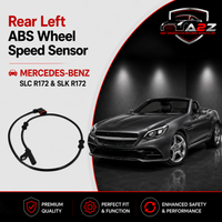 Rear Left ABS Wheel Speed Sensor 1725400617 A1725400617 Compatible With MERCEDES-BENZ SLC R172 & SLK R172