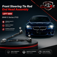 Front Steering Tie Rod End Head Assembly (Rack End & Tie Rod End) Right & Left Set 32106784716 32106784719  Compatible With  BMW 5 Series (F10) & 5 Gran Turismo (F07) & 6 Convertible (F12) & 7 Series (F01, F02, F03, F04)