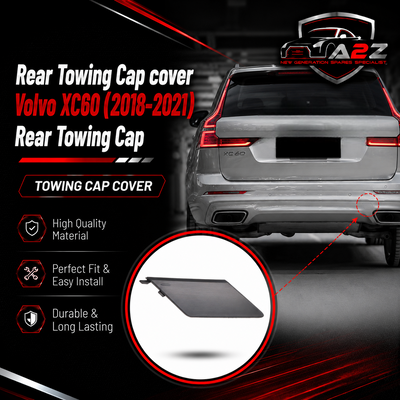 Rear Towing Cap (Black) 39849034 Compatible With Volvo XC60 (2018-21) Tag NO.657