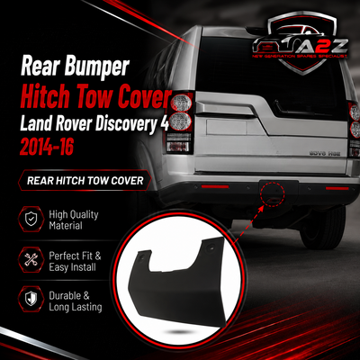 Rear Bumper Hitch Tow Cover DP0500011PCL Compatible With Land Rover Discovery 4 2014-16