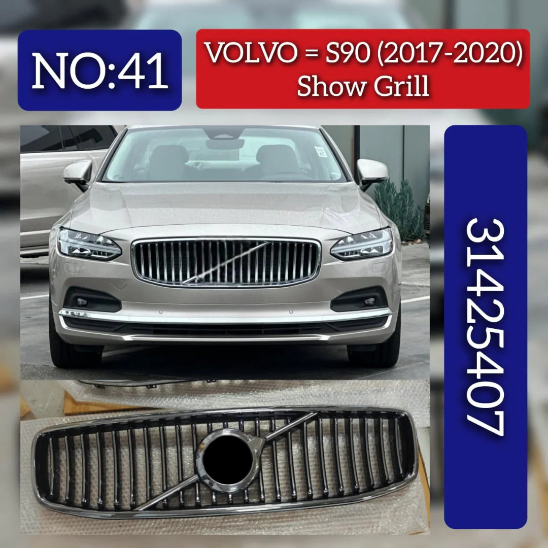 Front Bumper Show Grill 31425407 Compatible With VOLVO - S90 (2017-2020) Tag No.41