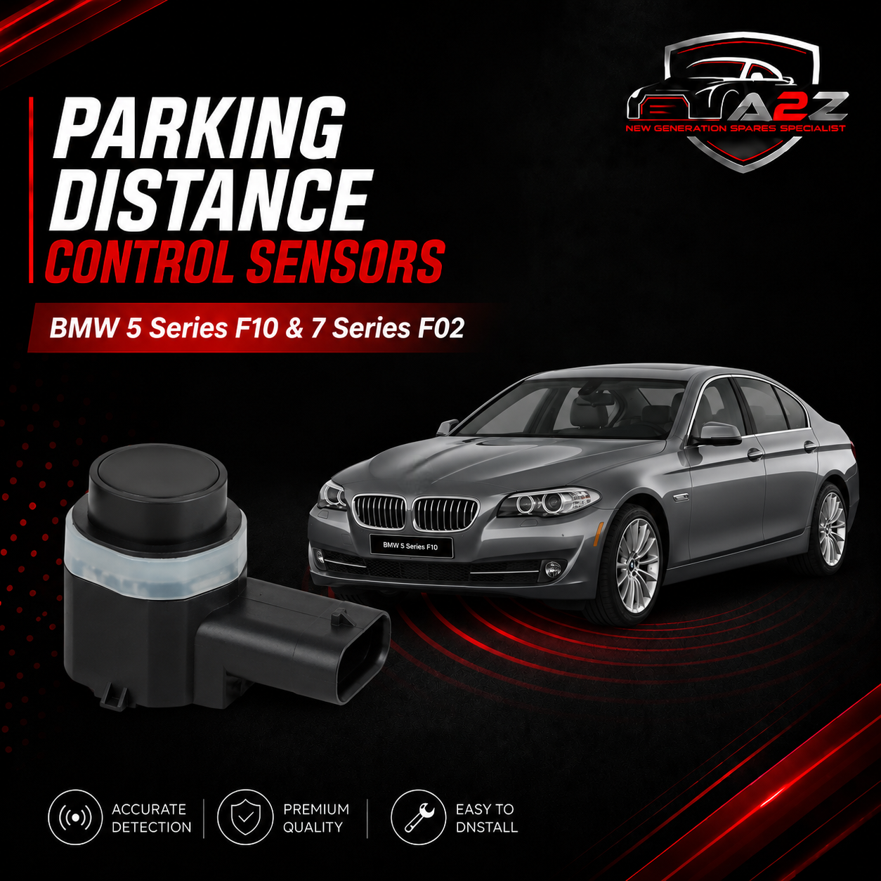 Parking Distance Control Sensors 66209233031 66209233035 66209233036 66209233038 66209233039 66209233040 Compatible With  BMW 5 Series F10 & 7 Series F02 & X1 E48, X5 E70, X3 F25, X5 F15 & MINI F56 Tag-PS-11