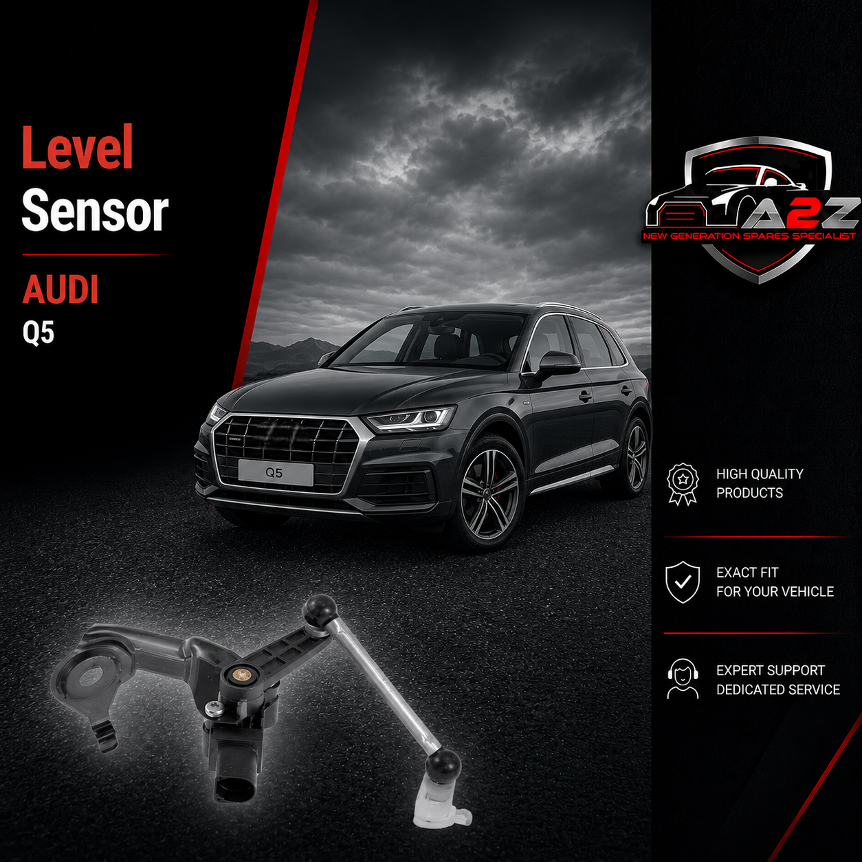 Level Sensor 8R0941309C Compatible With Audi (Q5)