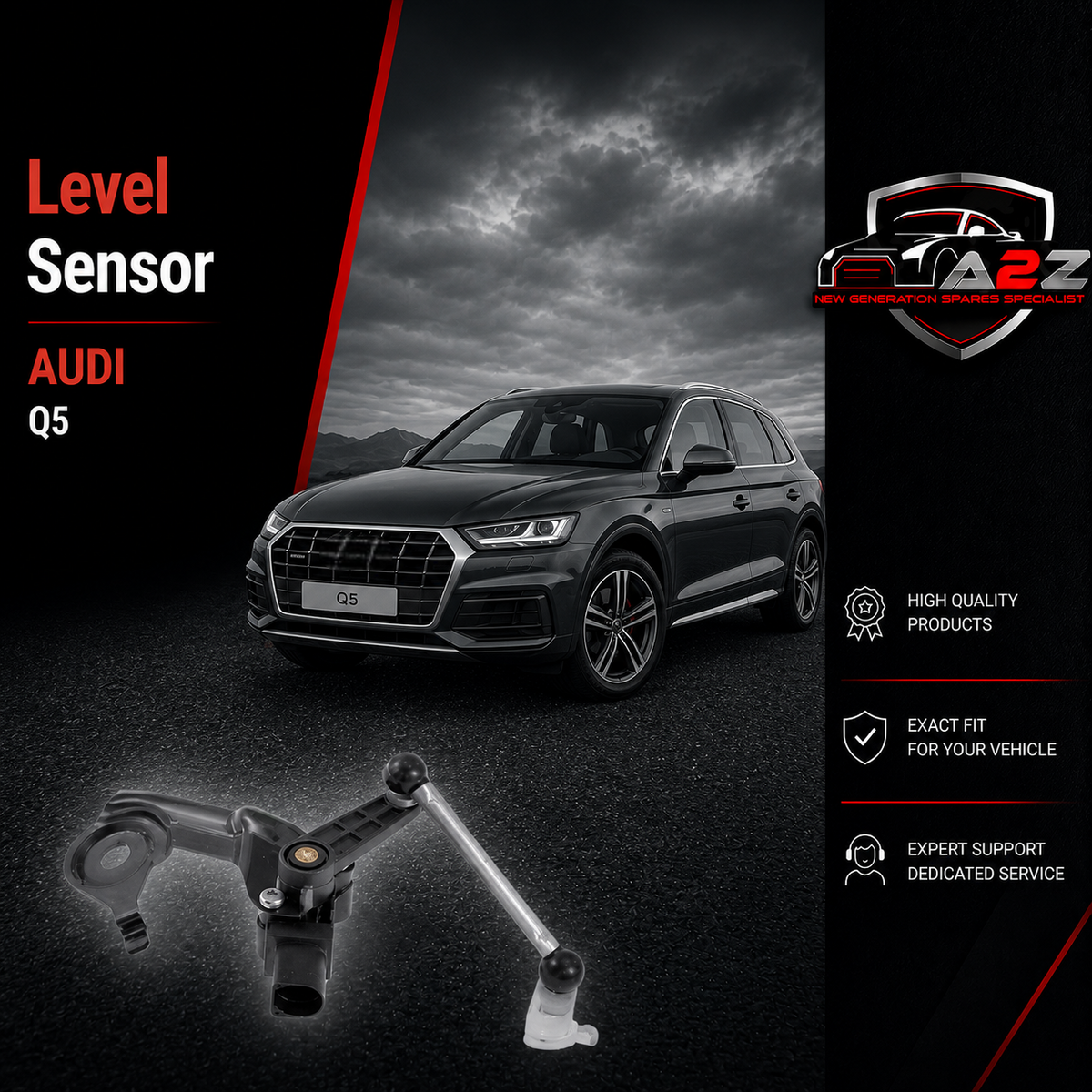 Level Sensor 8R0941309C Compatible With Audi (Q5)