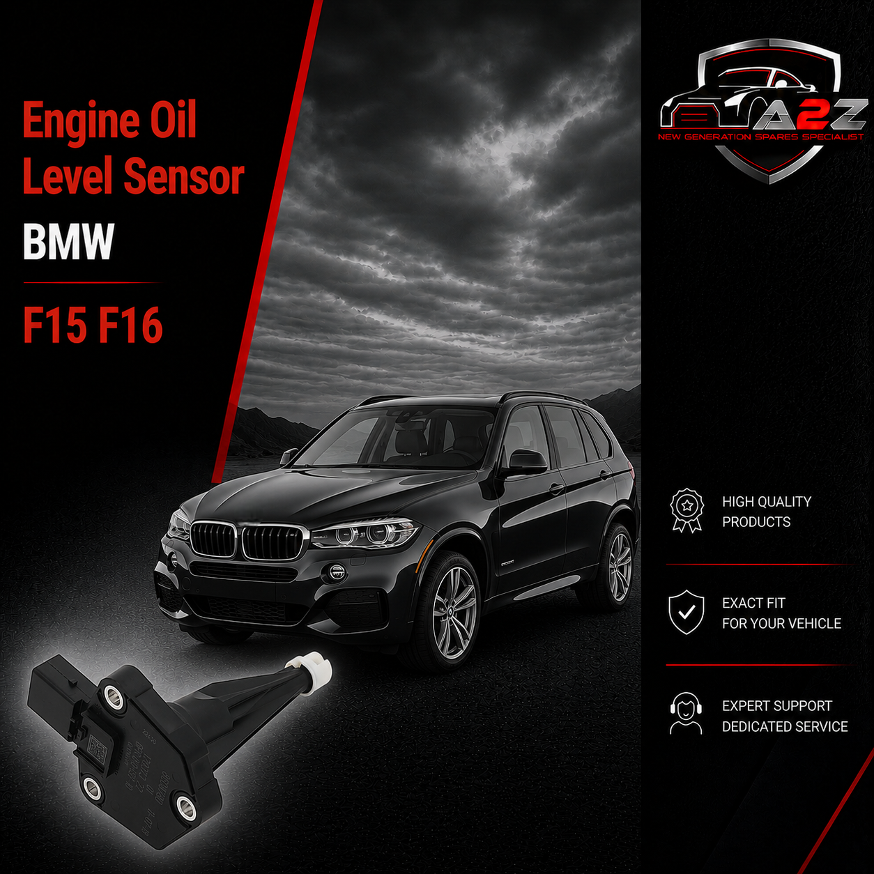 Engine Oil Level Sensor 12618608780 Compatible With BMW F15 F16