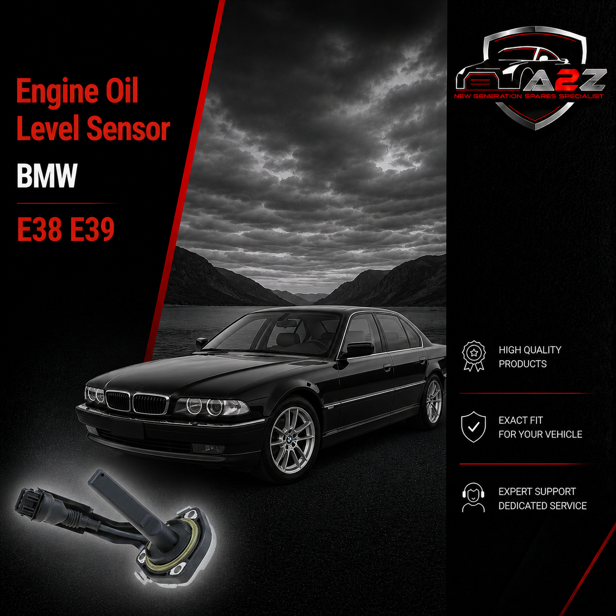 Engine Oil Level Sensor 12617508002 Compatible With BMW E38 E39