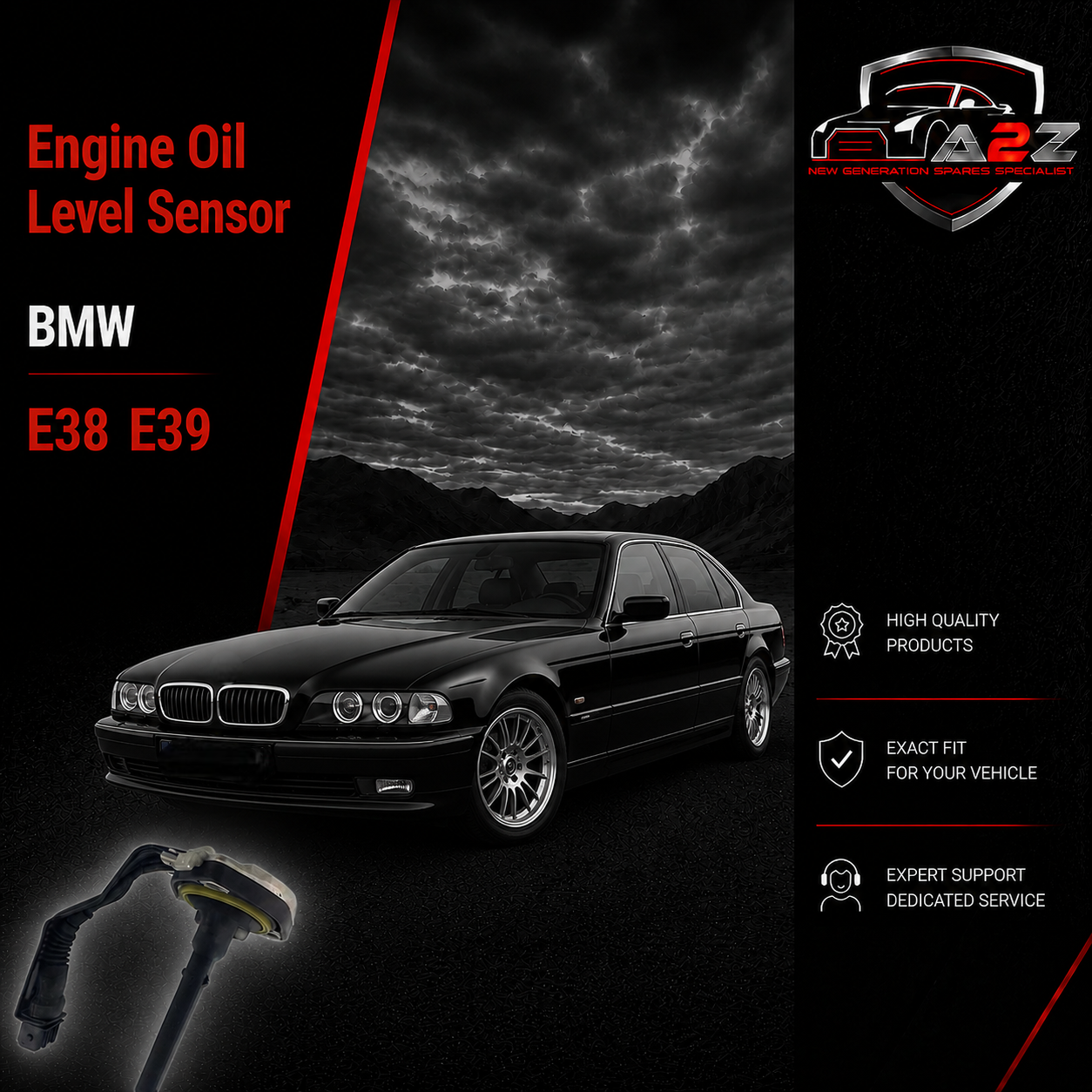 Engine Oil Level Sensor 12611433509 Compatible With BMW E38 E39