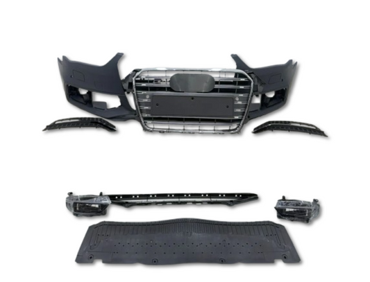 Front Bumper Kit Compatible With Audi A4 To A4 S Line  {2013-2016} FBK.2