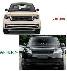 A To Z Compatible With Land Range Rover Rr Vogue L460 2023-2025 Upgrade Facelift Conver To 2023 Sva Bodykit Front Bumper Mesh Side Vent Splitter Skirts Grill Black CC-9829 (Shipping Cost Not Included In Price)
