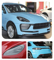 A To Z Compatible With Porsche Macan (2014-2017) 95b 95b.195 Β.2 Upgrade Facelift Convert To 2024 95b.3 Body Kit Bodykit Through Taillight Laser Headlight Plug And Play Hood Bumper Red CC-7955 (Shipping Cost Not Included In Price)