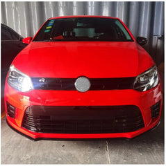 A To Z Compatible With Vw Volkswagen Polo 2010-2024 Upgrade Facelift Convert To R400 R Line Style Front Bumper Bodykit Fog Lamp Light Grill Mesh Front CC-7215 (Shipping Cost Not Included In Price)