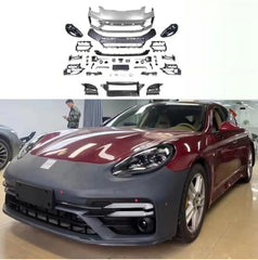 A To Z Compatible With Porsche Panamera 970 2009-2016 970.1970.2 Upgrade Facelift Convert To 2017 Turbo 7 Style Modified Bumper Headlights Bodykit Front CC-9832 (Shipping Cost Not Included In Price)