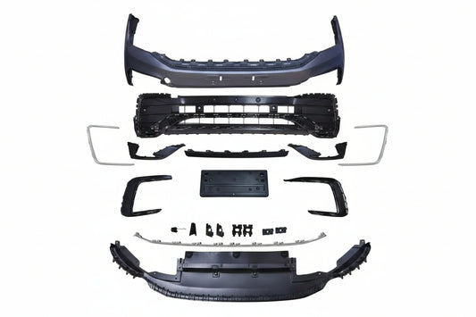 A To Z Compatible With Vw Volkswagen Tiguan 2021-2023 Upgrade Facelift Convert To R Line Style Front Bumper Bodykit CC-7239 (Shipping Cost Not Included In Price)