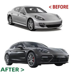 A To Z Compatible With Porsche Panamera 970 2009-2016 970.1970.2 Upgrade Facelift Convert To 2017 Turbo 7 Style Modified Bumper Headlights Bodykit Front CC-9832 (Shipping Cost Not Included In Price)