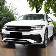 A To Z Compatible With Vw Volkswagen Tiguan 2021-2023 Upgrade Facelift Convert To R Line Style Front Bumper Bodykit CC-7239 (Shipping Cost Not Included In Price)