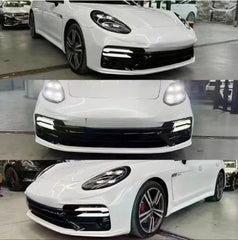 A To Z Compatible With Porsche Panamera 970 2009-2016 970.1970.2 Upgrade Facelift Convert To 2017 Turbo 7 Style Modified Bumper Headlights Bodykit Front CC-9832 (Shipping Cost Not Included In Price)
