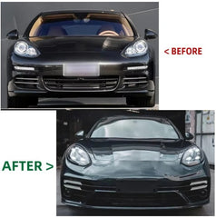 A To Z Compatible With Porsche Panamera 970 (2009-2016) 970.1970.2 Upgrade Facelift Convert To 2017 Turbo 7 Style Modified Bumper Headlights Taillight Bodykit Set CC-9834 (Shipping Cost Not Included In Price)