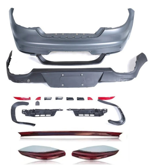 A To Z Compatible With Porsche Panamera 970 2009-2016 970.1970.2 Upgrade Facelift Convert To 2017 Turbo S Style Modified Bumper Taillight Bodykit Rear CC-9833 (Shipping Cost Not Included In Price)