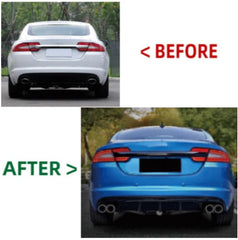 A to Z Compatible With Jaguar Xf Xfs 2011-2015 Bodykit Upgrade To Xfr Xfr-s Style Bodykit Bumper Front Rear Lip Diffuser Exhaust Tip Splitter Grill CC-4838 (Shipping Cost Not Included In Price)
