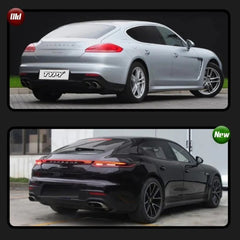 A To Z Compatible With Porsche Panamera 970 2009-2016 970.1970.2 Upgrade Facelift Convert To 2017 Turbo S Style Modified Bumper Taillight Bodykit Rear CC-9833 (Shipping Cost Not Included In Price)
