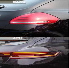 A To Z Compatible With Porsche Panamera 970 2009-2016 970.1970.2 Upgrade Facelift Convert To 2017 Turbo S Style Modified Bumper Taillight Bodykit Rear CC-9833 (Shipping Cost Not Included In Price)