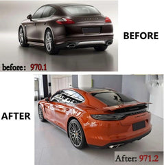 A To Z Compatible With Porsche Panamera 970.1970.2 (2010-2013) Upgrade Facelift Convert To (2018-2023) 971.2 Bodykit Bumper Headlight Taillight Trunk 1:1 CC-8546 (Shipping Cost Not Included In Price)