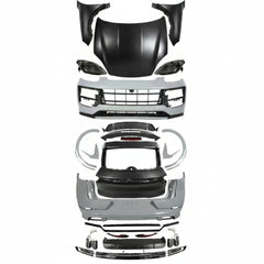 A To Z Compatible With Porsche Cayenne 958 (2011-2014) Το 2024 9y0.2 Upgrade Facelift Conversion Bodykit Bumper Hood Trunk Headlight Taillight CC-6319 (Shipping Cost Not Included In Price)