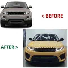 A To Z Compatible With Land Range Rover Rr Evoque 2010-2015 Upgrade Facelift Conver To 2017 Evoque Sva Bodykit Bumper Side Skirts Grill CC-9827 (Shipping Cost Not Included In Price)