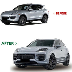 A To Z Compatible With Porsche Cayenne 958 (2011-2014) Το 2024 9y0.2 Upgrade Facelift Conversion Bodykit Bumper Hood Trunk Headlight Taillight CC-6319 (Shipping Cost Not Included In Price)
