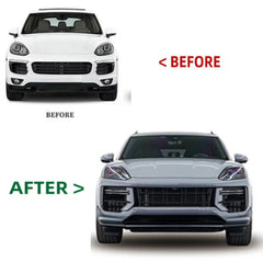 A To Z Compatible With Porsche Cayenne 958 (2011-2014) Το 2024 9y0.2 Upgrade Facelift Conversion Bodykit Bumper Hood Trunk Headlight Taillight CC-6319 (Shipping Cost Not Included In Price)