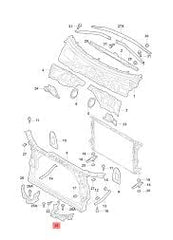Headlight Mounting Bracket Left 8R0805607A & Right 8R0805608A Compatible With AUDI Q5 (8RB)  (2009-2021) Tag No.168