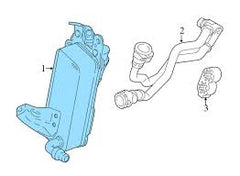 Oil Cooler 17218514515 for 2013-2021 BMW 3 Series F30 & 5 Series F10 G30 Tag-O-96