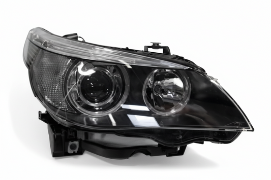 Complete Headlight Assembly ( Bi-Xenon) Left 63127160149 & Right 63127160150 Compatible With BMW E60 E61 (Old) 2003-2007