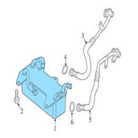 Oil Cooler 4H0317021T  Compatible With AUDI A8 A7 A6