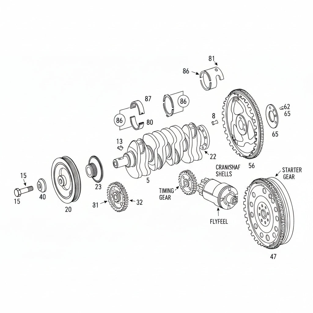 Crankshaft Pulley 2710300003 A2710300003 Compatible With MERCEDES-BENZ C-CLASS (W203) & C-CLASS (W204) & E-CLASS (W211) & E-CLASS (W212) Tag-CP-07