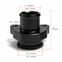 Cylinder Block Water Pipe Aluminum Connector 11537591889V Compatible With BMW F25 F26