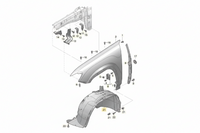 Front Left Fender Liner 3CN805911D Compatible With Volkswagen Atlas (2020-23)