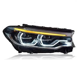 Headlight Headlamp Right 63117214962 & Left 63117214961 Compatible With BMW 5-Series G30 LED 2017-21