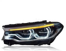 Headlight Headlamp Right 63117214962 & Left 63117214961 Compatible With BMW 5-Series G30 LED 2017-21