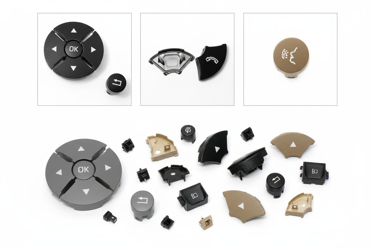 W221 Steering Wheel Buttons (new model) Gray 22182157517251 22182158517251 Mercedes Benz S/CL Class  W221 W216