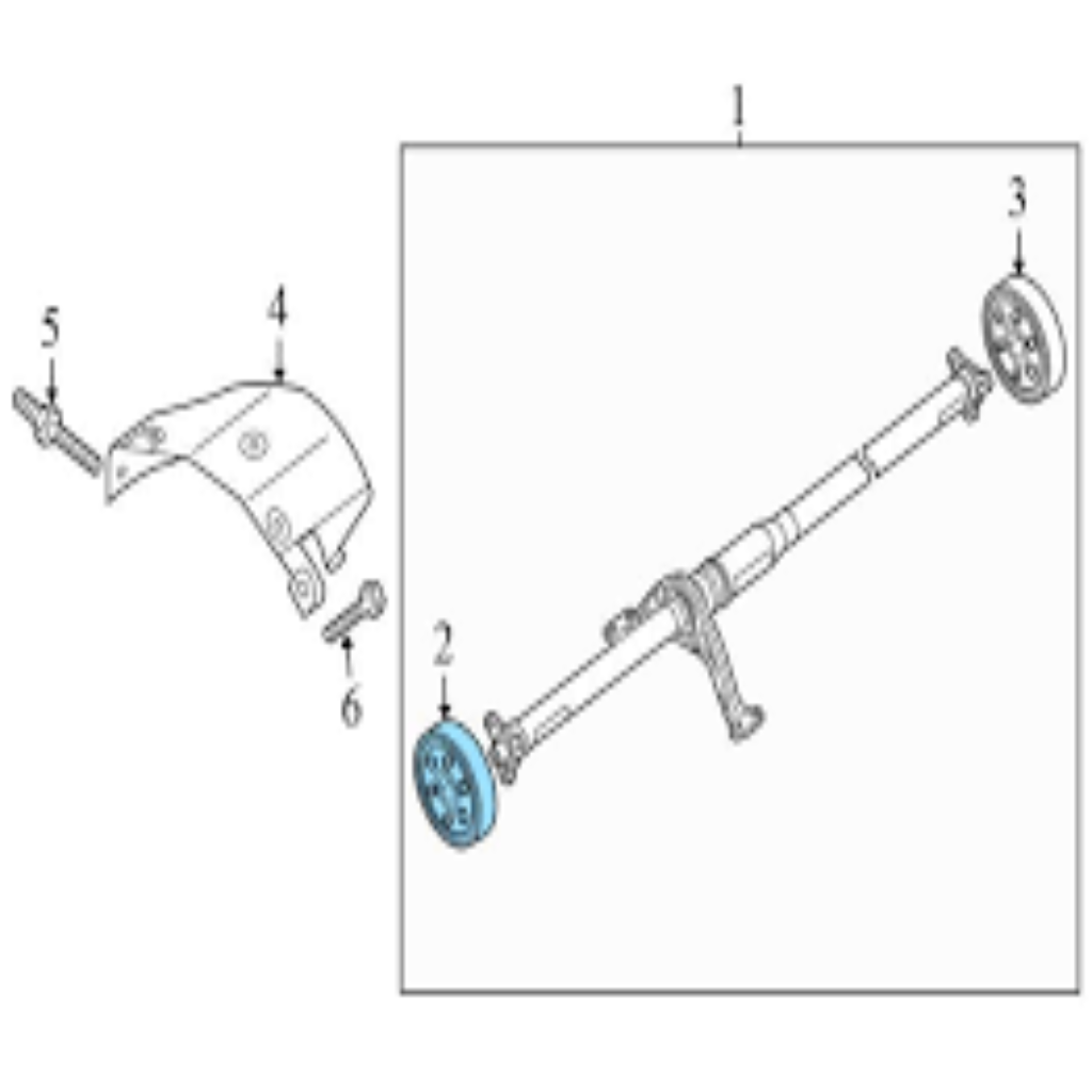 Driveshaft Flex Joint 5Q0521127 1J0521127A Compatible With AUDI Q3 (8UB, 8UG) & Q3 Sportback (F3N) & TT (FV3, FVP) & SKODA KODIAQ I (NS6, NS7, NV7) & SUPERB II (3T4) & YETI (5L) & VW TIGUAN (AD1, AX1)